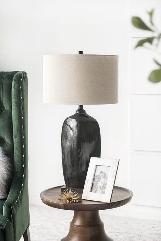 A&B Home Bottle Table Lamp in Black - No Shade - Out of Box - FOR PICKUP ONLY