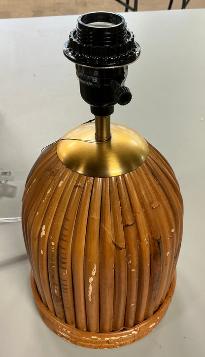 Woven Table Lamp - Threshold™ designed with Studio McGee - Out of Box - NO SHADE - Minor Cosmetic Damage from Shipping  (see pictures)  - FOR PICKUP ONLY