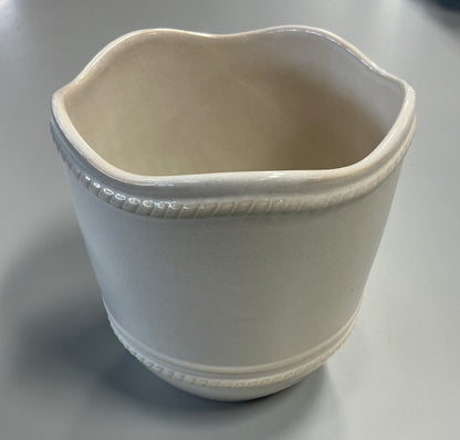 6" Ceramic Outdoor Planter Ivory - Threshold™ designed with Studio McGee - FOR PICKUP ONLY
