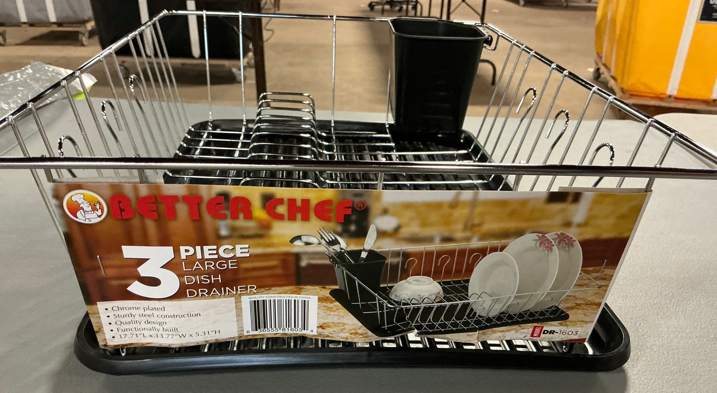 Better Chef 3 piece Large Dish Drainer