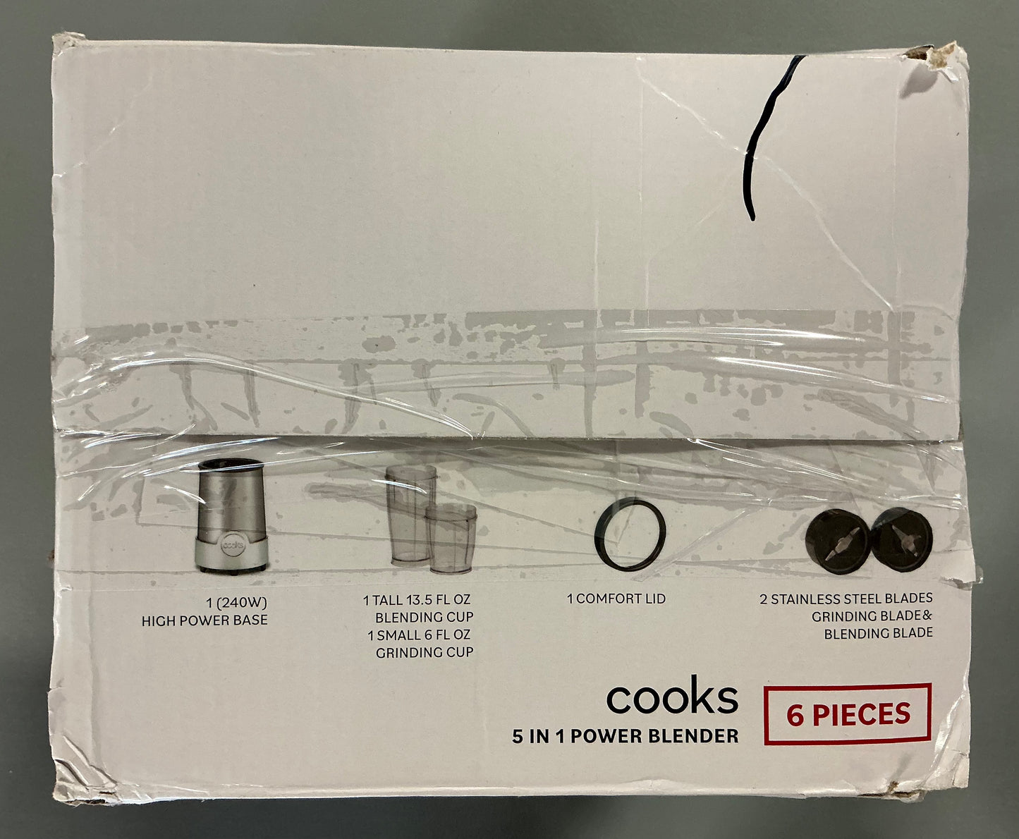THRIFTY 70 - Cooks 5-in-1 Power Blender - Open Box - USED (See Pictures)- FINAL SALE- NO RETURNS - AS IS