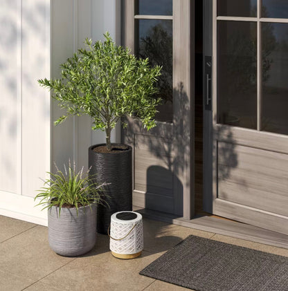 Fluted Outdoor Planters - Assorted Sizes - Minor Cosmetic Damage (see pictures) - FOR PICKUP ONLY