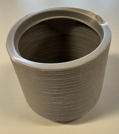 Fluted Outdoor Planter - Gray - 8" - Threshold™ - Minor Shipping Damage (see pictures)