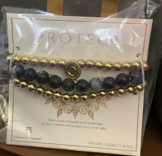 Protect Bracelets Blue/Gold