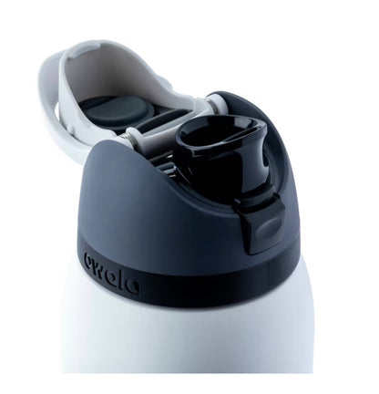 Owala 40oz FreeSip Stainless Steel Water Bottle in Sleek - Minor Cosmetic Damage - No Packaging - Missing Straw