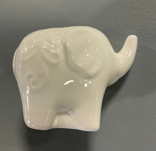 Ceramic Elephant Salt/Pepper Shaker - White - Out of Box - AS IS