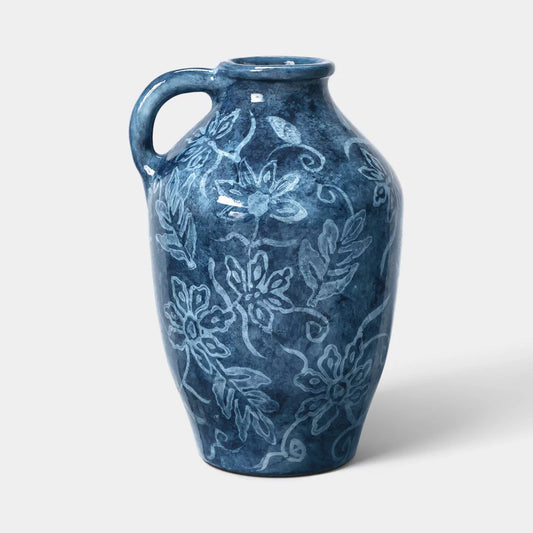 11.5" Painted Short Neck Decorative Vase Terracotta - Threshold™ - Minor Cosmetic Damage from Shipping (see pictures)