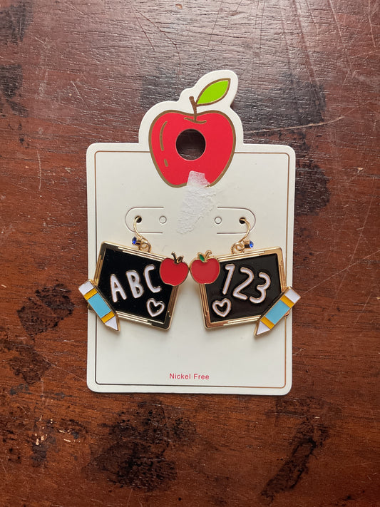 ABC 123 Earring - Nickel Free