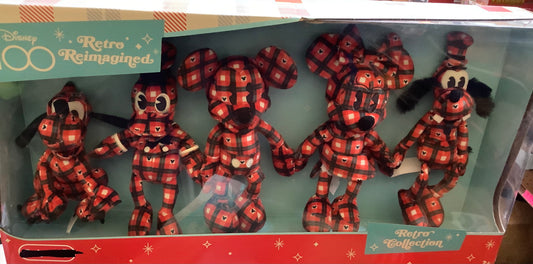 Disney100 Years of Wonder Retro Reimagined Plaid Fleece
Plush Collector Set 5pk