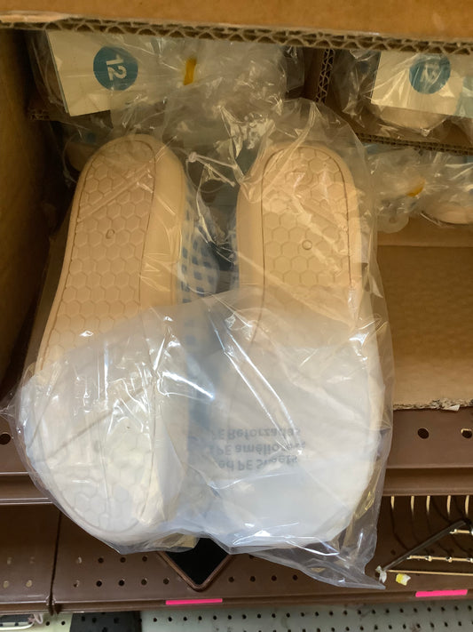 Kids Size 12 Blue Checkered Tennis Shoe