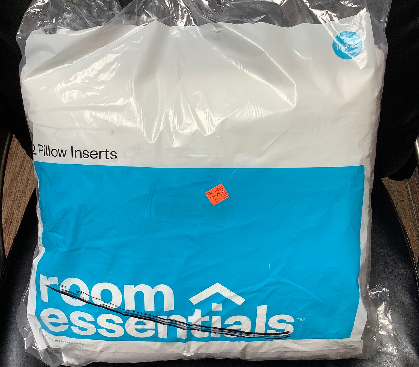 2-Pillow Inserts- 16 X 16