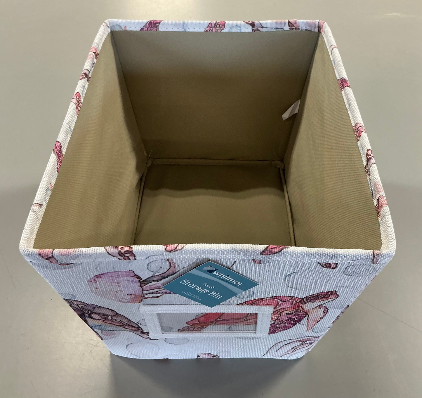 Whitmor - Small Storage Canvas Bin Tote