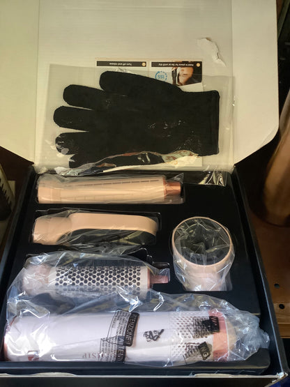 Dryhsip 5-in-1 Hot Air Styler, Curling & Straightening Brush, Negative lon, 3 Heat Settings,