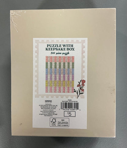 Stationery Gift Set (includes 1 Tote, 1 Black Ink Pen, 1 Note Pad (50 sheets), 2-2count Notebooks (40 sheets each) and 2 Puzzle Keepsake Boxes (300 pieces each)