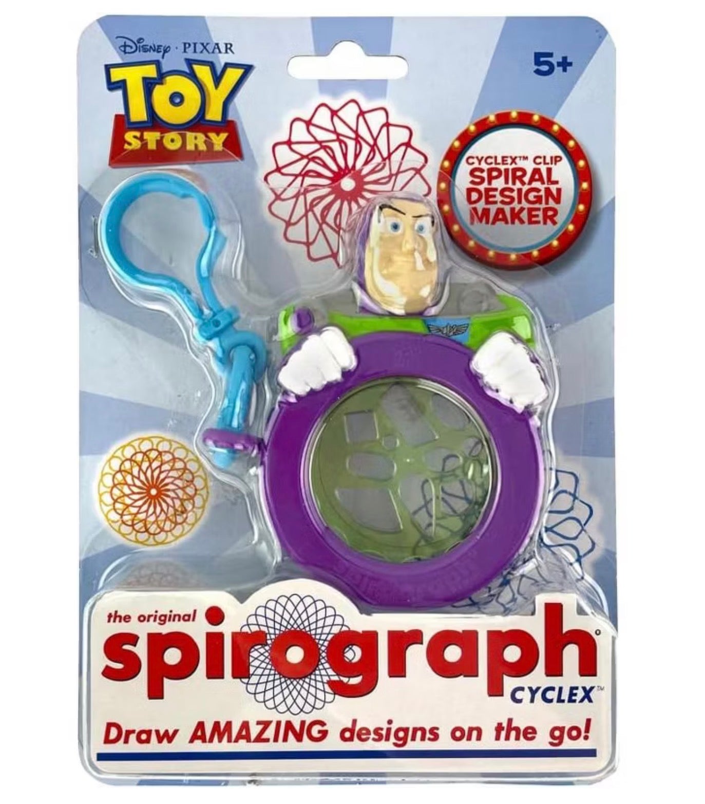 Spirograph Cyclex Clip Buzz Lightyear Spiral Drawing Tool Disney Pixar