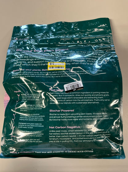 Rosy Soil Mix - Organic Peat Free Soil with Biochar for Strong Growth & Flavor, Well Draining Potting Mix, 4 qt - FOR PICK UP ONLY