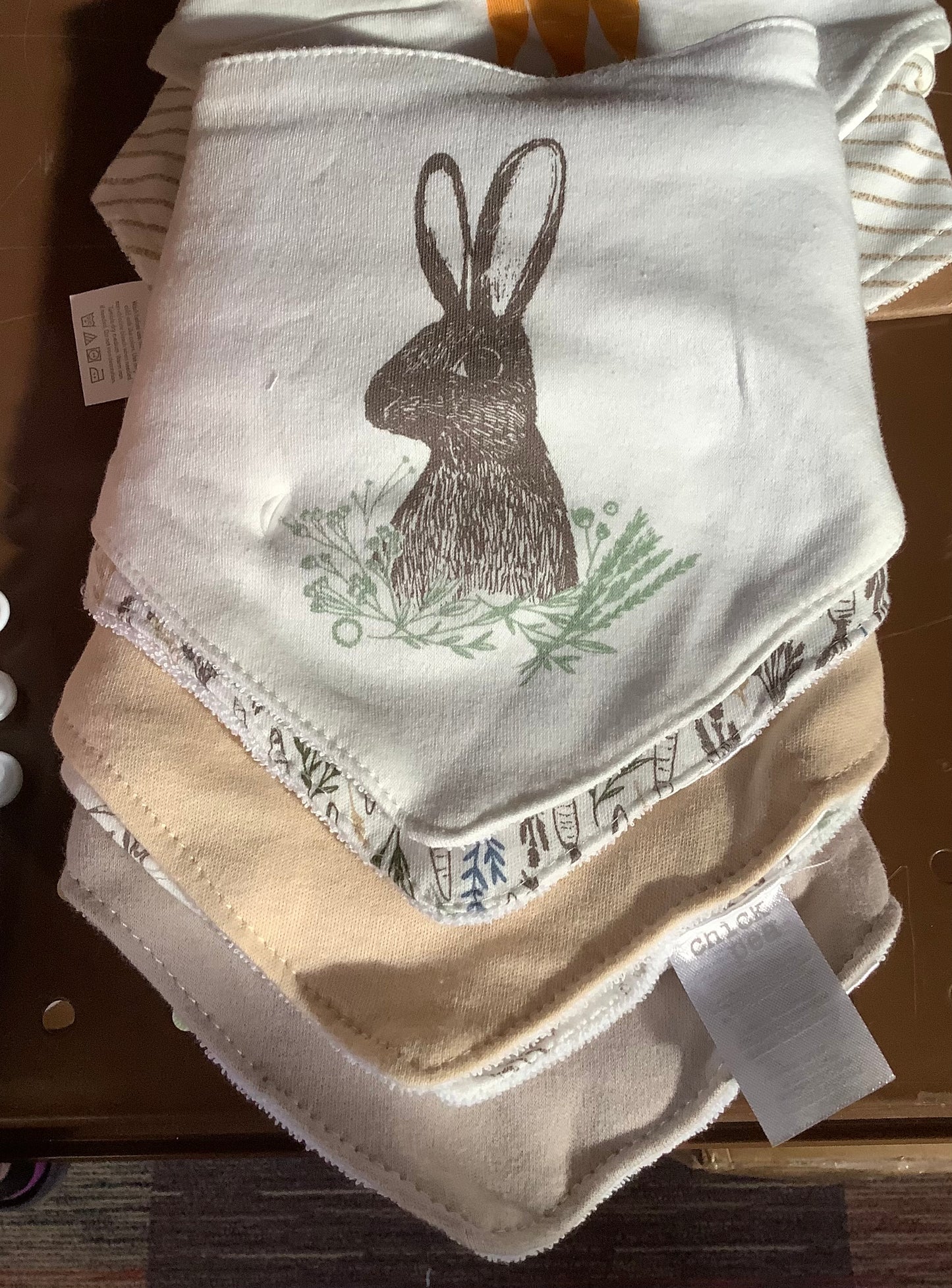 5-pack Easter Bibs