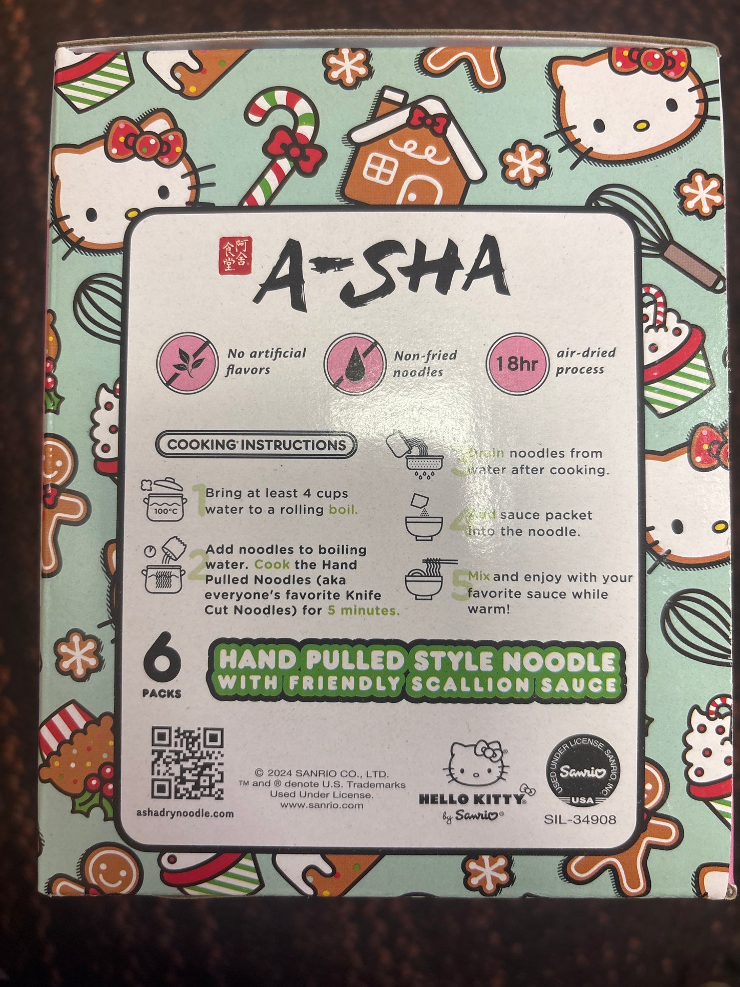 A-SHA Hello Kitty Noodles - 6pk / 20.1oz