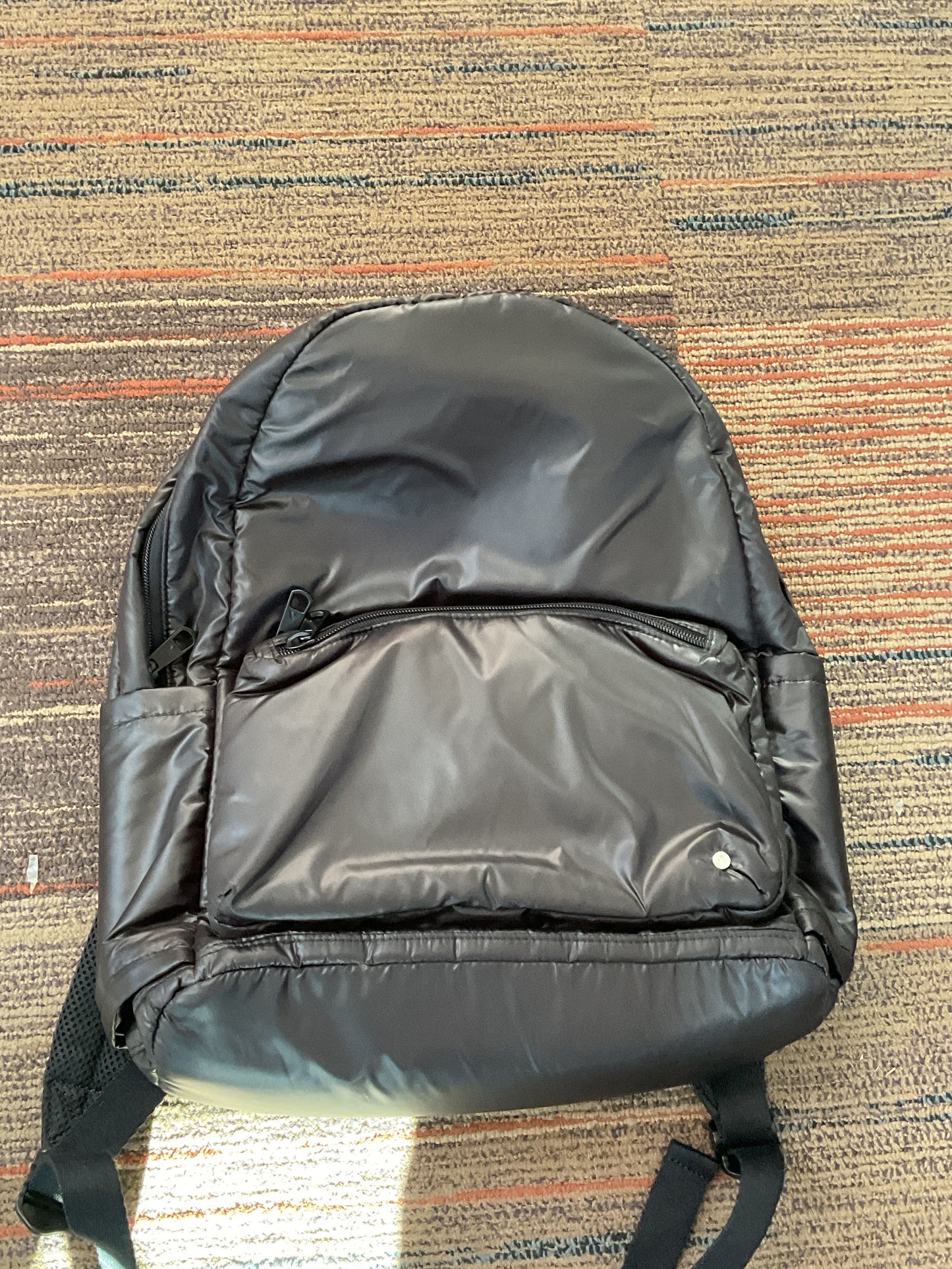 Puffy Black Backpack