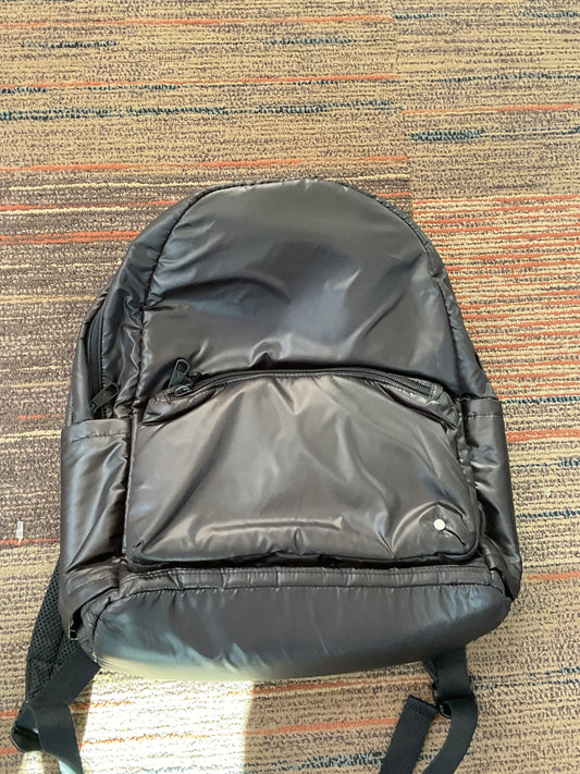 Puffy Black Backpack