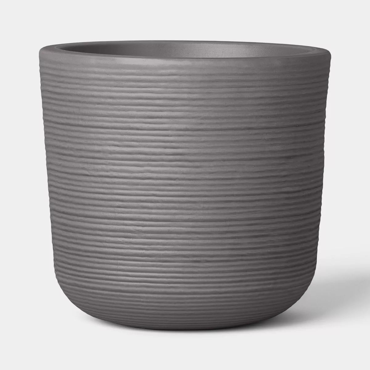 Fluted Outdoor Planter - Gray - 8" - Threshold™ - Minor Shipping Damage (see pictures)