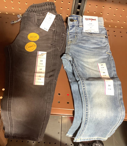 2-Pack Toddler Size 3T Adjustable & Drawstring Pants