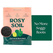 Rosy Soil Mix - Organic Peat Free Soil with Biochar for Strong Growth & Flavor, Well Draining Potting Mix, 4 qt - FOR PICK UP ONLY