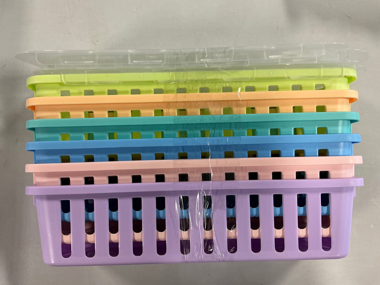 6pk Small Baskets with Lids Pastel colorway - up&up™ - Out of Package (see pictures)