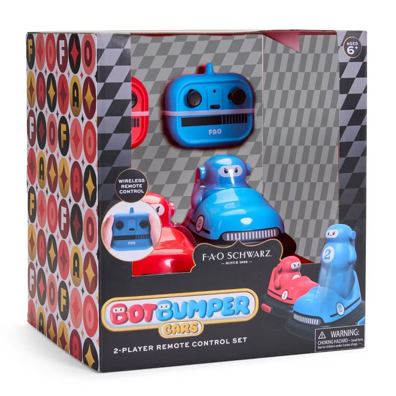 FAO Schwarz Bot Bumper Cars Remote Control Set - Box Damage (see pictures)