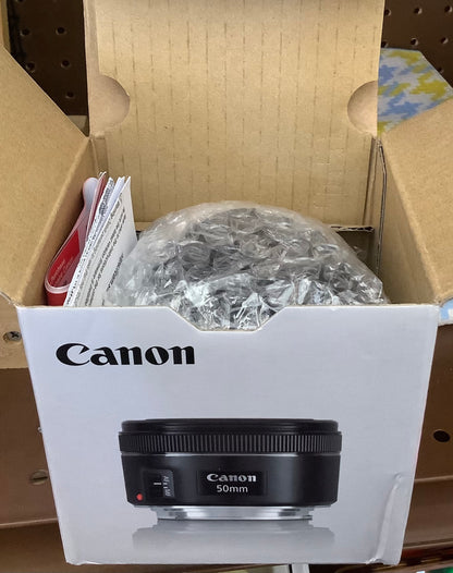 (CLEARANCE) Canon EF 50mm f/1.8 STM Lens - Black(0570C002):
Compatible with Canon EF DSLR Cameras