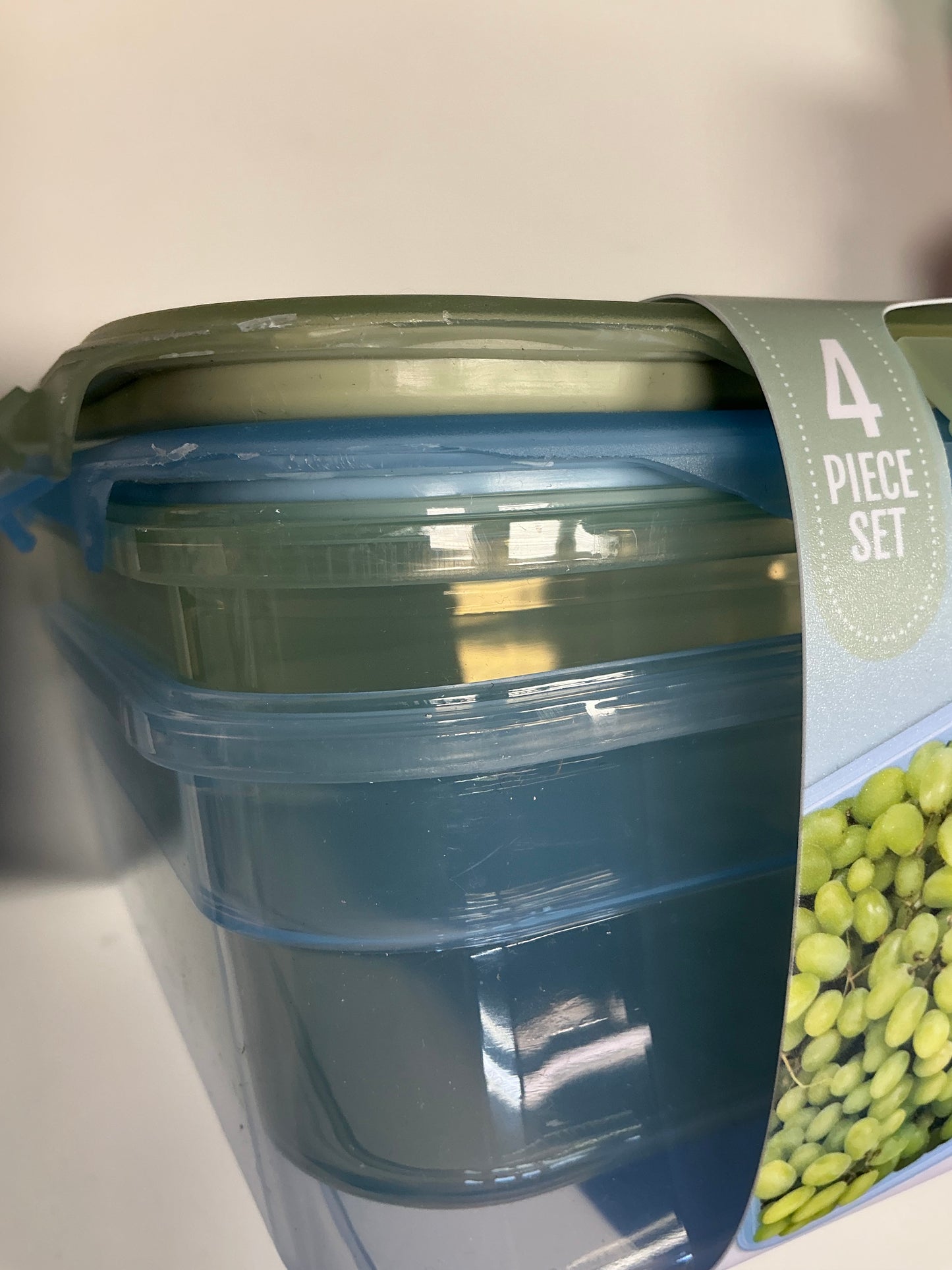 Ello Snap and Nest 2pk Plastic Meal Prep Gallon Food Storage Container Set - Damaged (See Pictures)