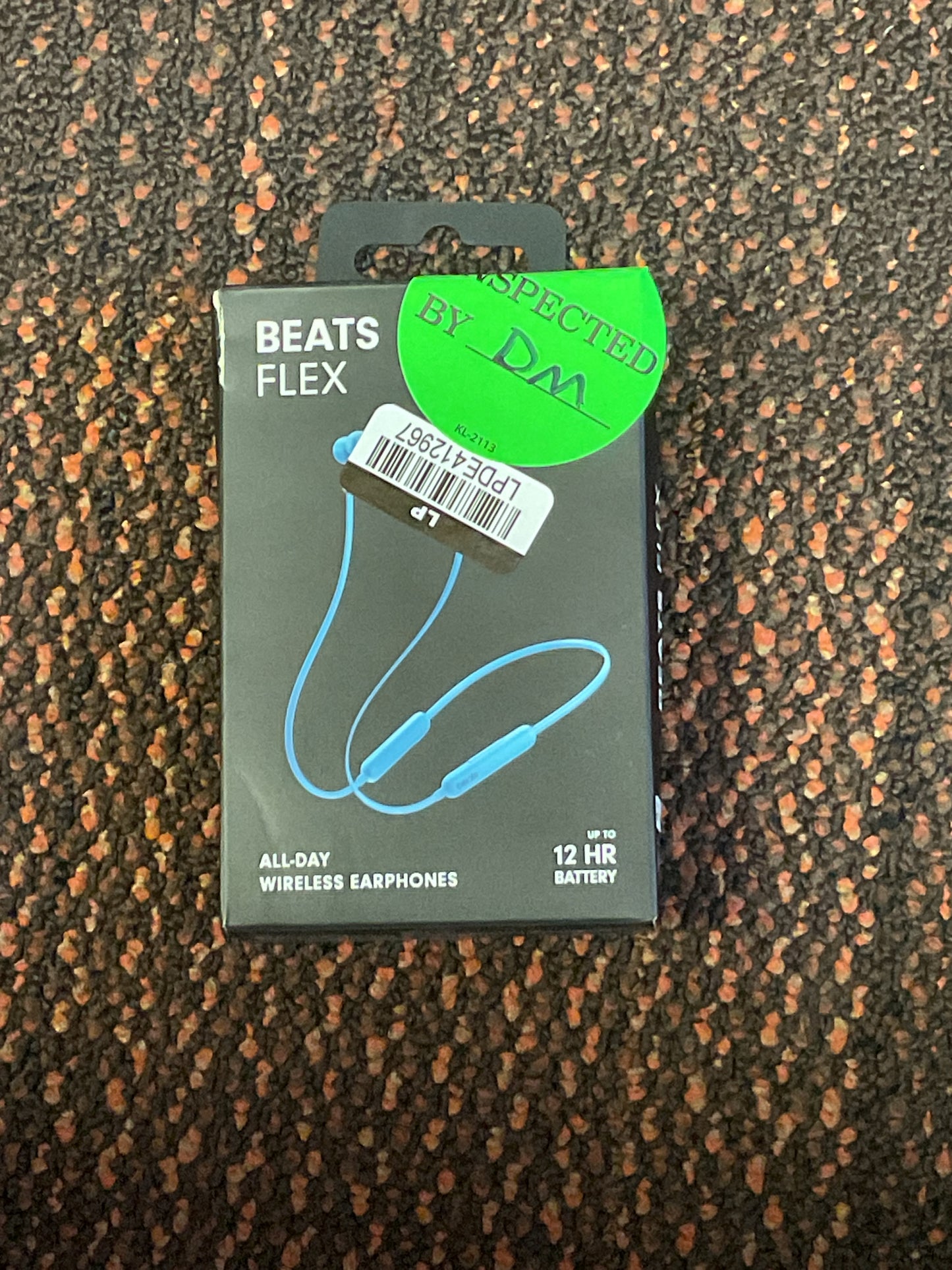 Light blue Beats Flex Wireless Earphones