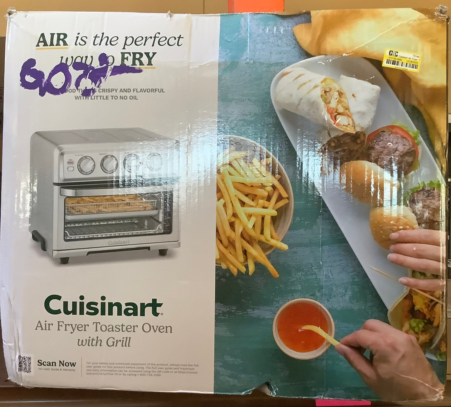 Cuisinart Air Fryer Toaster Oven with Grill Silver