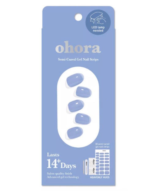 Ohora Semi-Cured Gel Nail Strips, Heavenly Hues, 30 Count