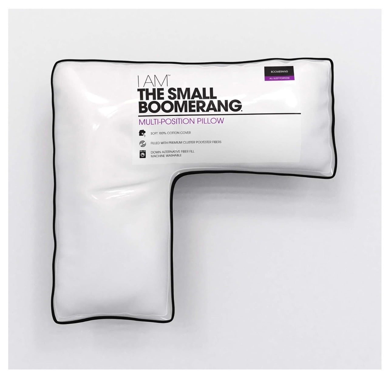 The Small Boomerang Pillow - Multi-Position Pillow - May Have Damaged Packaging (see pictures)
