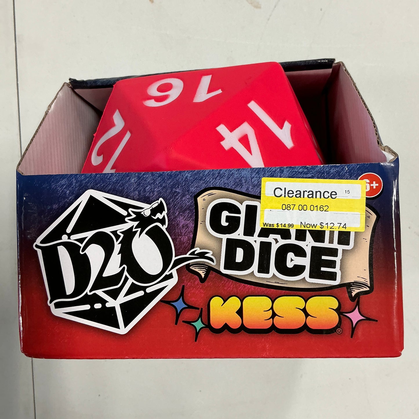 Kess Jumbo Foam Dice Game Purple