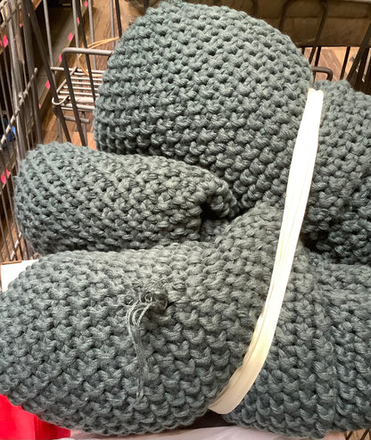 King Knit Blanket Dark Teal
