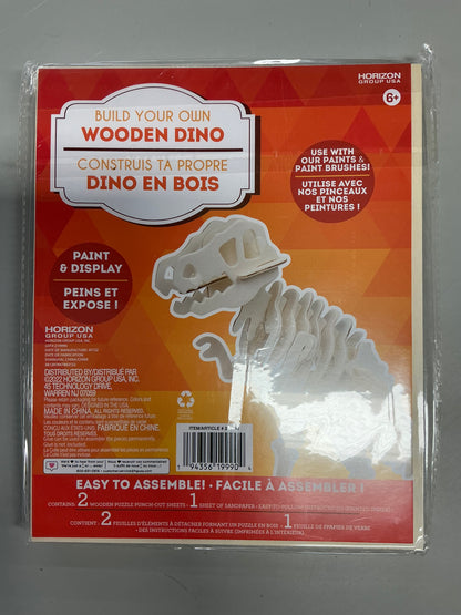 Build Your Own Wooden Dino, 3 pack