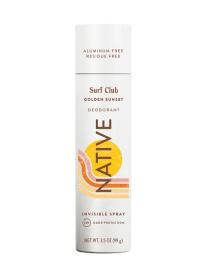 Native Aluminum-Free Spray Deodorant, Golden Sunset
3.5 oz