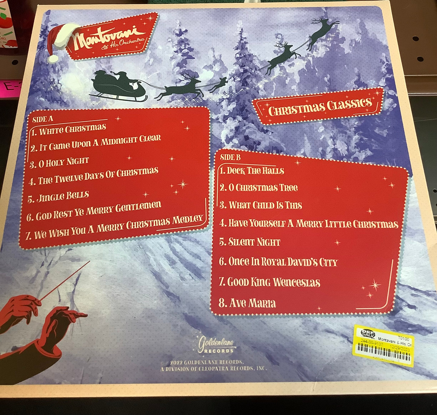 Vinyl -Mantovani & His Orchestra Christmas Classics