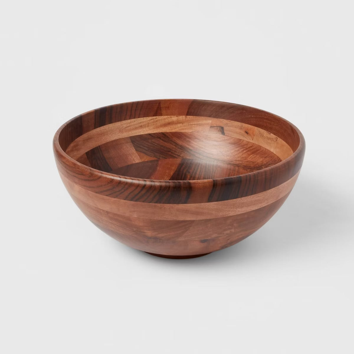 THRIFTY 70 - 188oz Wood Signature Serving Bowl - Threshold™ - Open Box - Cracked (See Pictures)- FINAL SALE- NO RETURNS - AS IS