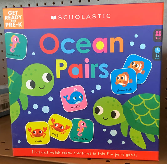 SCHOLASTIC Ocean Pairs Game-PRE K