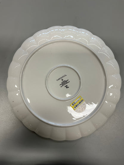 Serve Platter Scalloped Gold Rim - Threshold™ - FOR PICKUP ONLY
