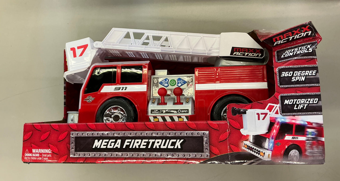 Maxx Action Fire Truck Toy Vehicle - DAMAGED BOX