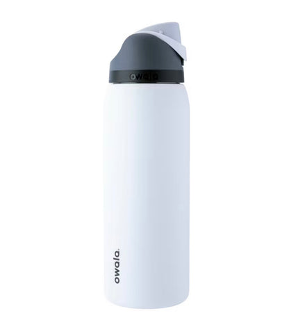 Owala 40oz FreeSip Stainless Steel Water Bottle in Sleek - Minor Cosmetic Damage - No Packaging - Missing Straw