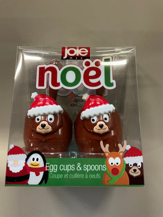 Joie - Noel Egg Cups & Spoons - 2 pc