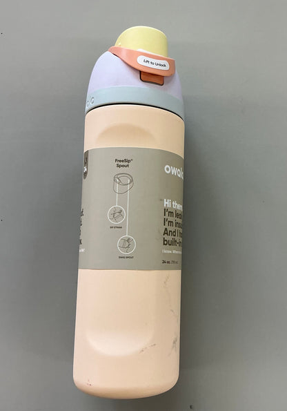 Owala 24 fl oz FreeSip Stainless Steel Water Bottle - MINOR COSMETIC DAMAGE (see pictures)
