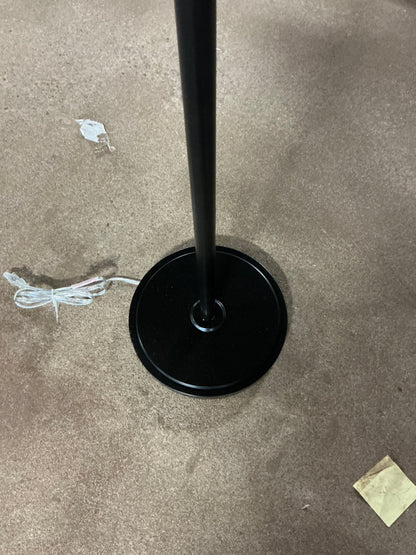 58.5"x17" Traditional Oil Rubbed Swing Arm Floor Lamp Brown - Adjustable, Linen Shade, Metal Body - Out of Box - Minor Cosmetic Damage (see pictures) - FOR PICKUP ONLY