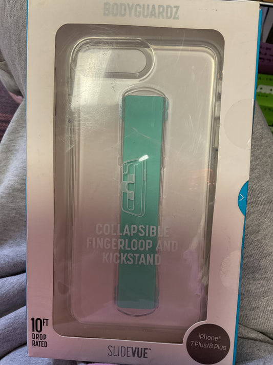 SlideVue iPhone 7 Plus/8 Plus Collapsible Fingerloop and Kickstand
