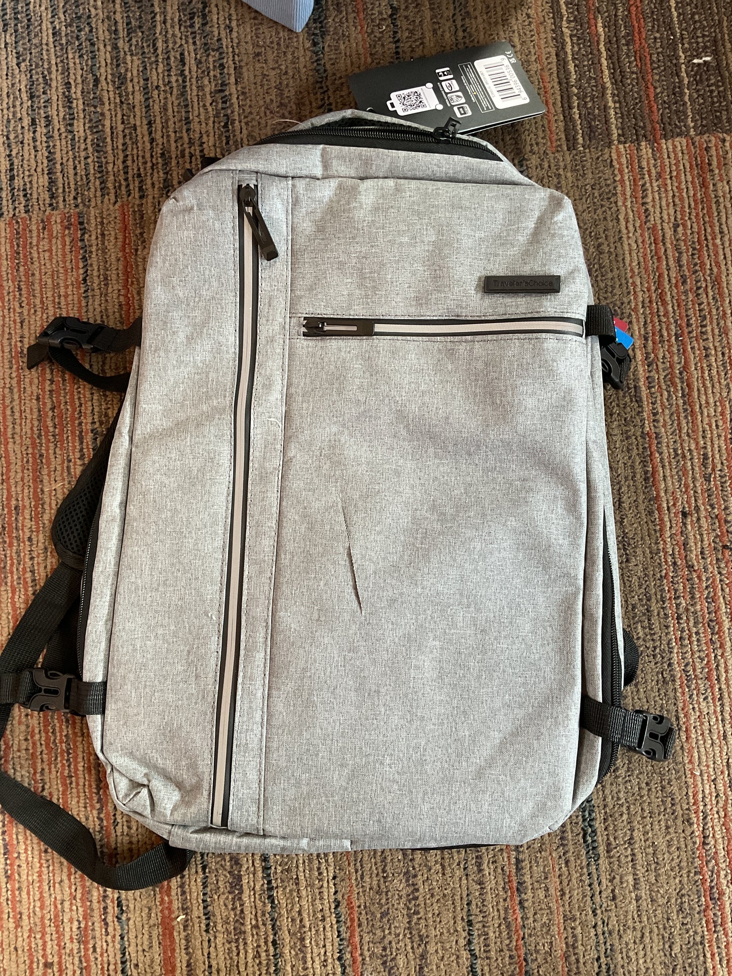Travelers Choice Backpack-gray